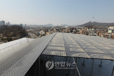 용산구청 옥상 태양광 시설