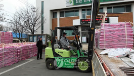 구제역 발생지역에 소독약품 투입