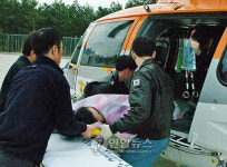 동해해경청, 울릉도 응급환자 헬기 이송