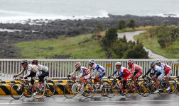 제주 해안 달리는 투르 드 코리아