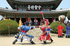 남한산성 수어장대에서의 전통무예 시범