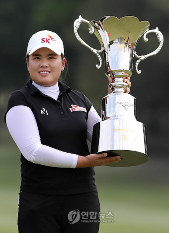 일본골프 상금 1위 박인비 '박태환 팀이 도우미'