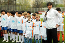 태극전사들의 축구꿈나무 클리닉