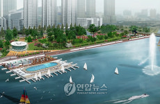 부산 해운대구 수영강변 계류장 조성 첫삽