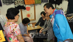 안상수 후보, 부평지하상가 유세