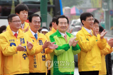 정세균 대표 충남 연기군 방문