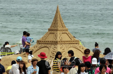 해운대 모래축제..에펠탑