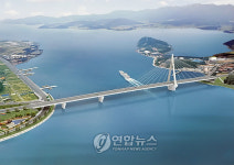 신 완도대교 해상교량 구간 착공