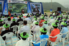 영월 강변 저류지 조성공사 기공식