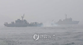 전투기 잔해 수색 중인 군·경 함정