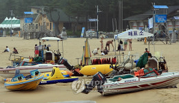 해수욕장 개장준비 끝