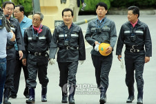 민주당 정세균 대표, 장성광업소 방문