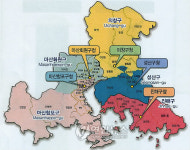 창원시 이상한 행정구 나누기..섬같은 반송동