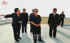 北김정일, 평북 대계도간석지  현지지도