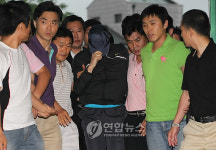 동대문서 도착한 초등생 성폭행 용의자