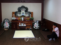 부산 영락공원에 프로복서 배기석 빈소