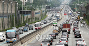고속도로 정체 시작