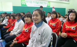 국가대표 여자레슬링 체육관 개관식