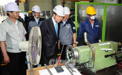 정준양회장 선일기공 방문