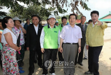 정세균 전 대표, 익산 호우피해 현장 방문