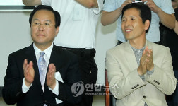 김학규 용인시장과 우제창 국회의원