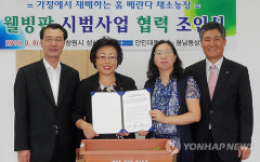 아파트 베란다를 채소농장으로 창원시-농협 협약