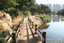 울산 큰골저수지 자연 그대로 생태산책로 준공