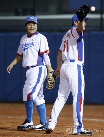 <아시안게임> 김태균과 봉중근