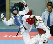 <아시안게임> 태권도 박용현 은메달 확보