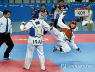 <아시안게임>  태권도  은메달 박용현!