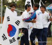 <아시안게임>감독님 금메달 땄어요