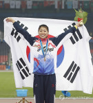 <아시안게임> 값진 멀리뛰기  금메달 정순옥!