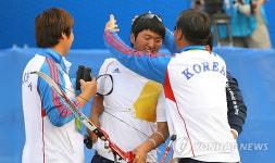<아시안게임>2관왕 김우진 새로운 스타탄생