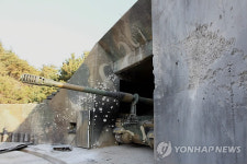 (공)166-3포대 | 포격받은 K-9 자주포대