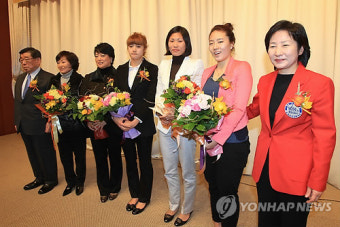 윤곡 여성체육대상 시상식