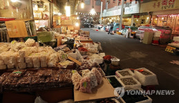 설 대목, 한적한 재래시장