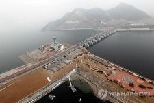 하늘에서 바라본 새만금방조제