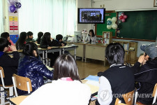 속초초등학교 반별 졸업식