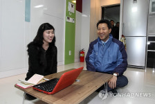 오 시장, 도시형생활주택 방문