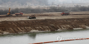 막바지 공사 한창...남한강 살리기 공사