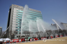 분당서 고층건물 화재진압 훈련