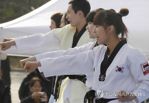 남산한옥마을 태권도 시범공연