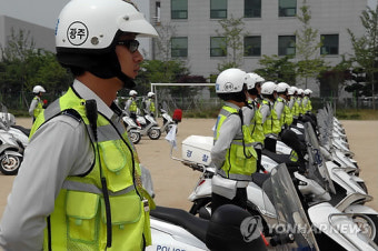 광주 싸이카 기동순찰대 떴다..