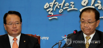 황우여 원내대표와 정의화 비대위원장