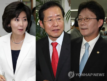 나경원, 홍준표, 유승민,  한나라 당대표 경선 출마선언