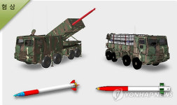 北장사정포 잡는 다연장로켓 이름 천무