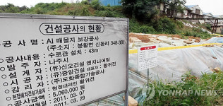 장마철 AI 매몰지