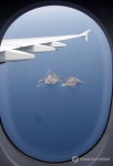 대한항공 A380에서 바라본 독도