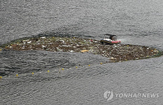 <카메라뉴스> 용담호 쓰레기 수거작업 안간힘