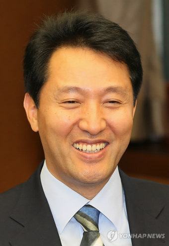 환한 표정의 오세훈 시장